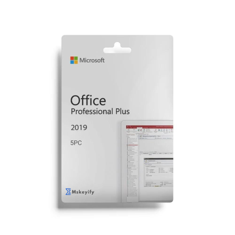 OFFICE 2019 PROFESSIONAL PLUS ACTIVATION KEY – 5 PC