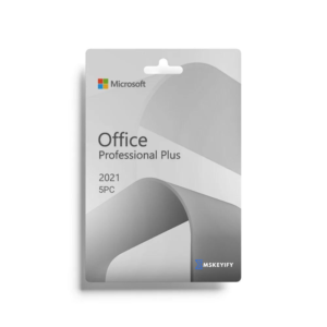 OFFICE 2021 PROFESSIONAL PLUS ACTIVATION KEY – 5 PC