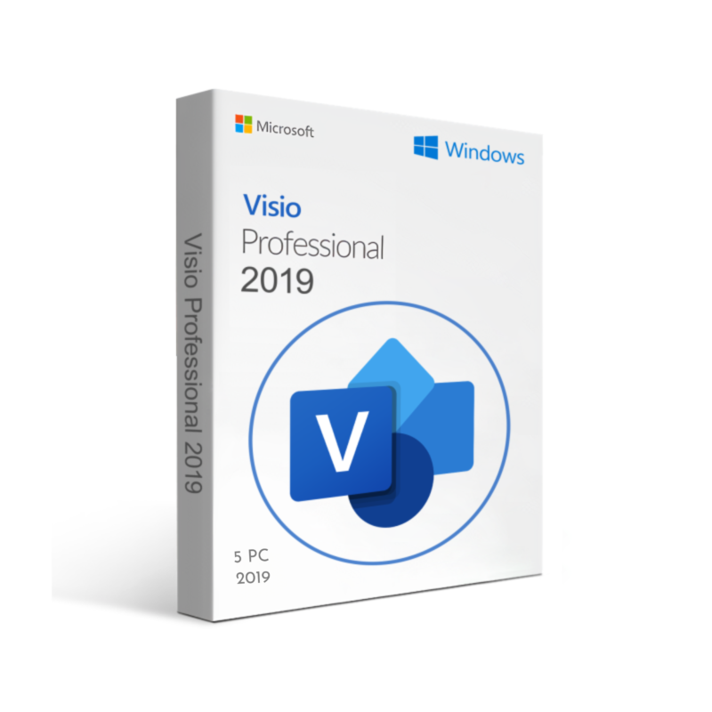 Microsoft Visio 2019 Pro Licence à vie 5 PC
