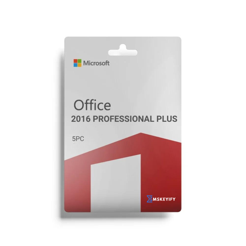 Clé d’activation Microsoft Office 2016 Professional Plus – 5 PC