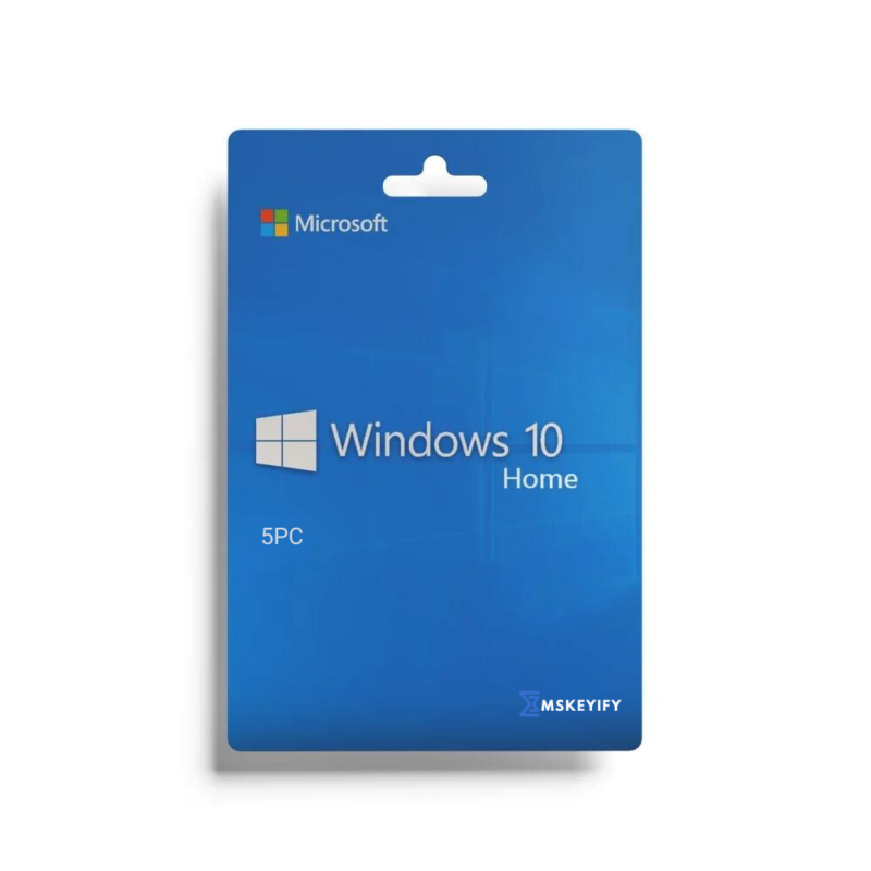 Clé d'activation Windows 10 Home pour 5 PC