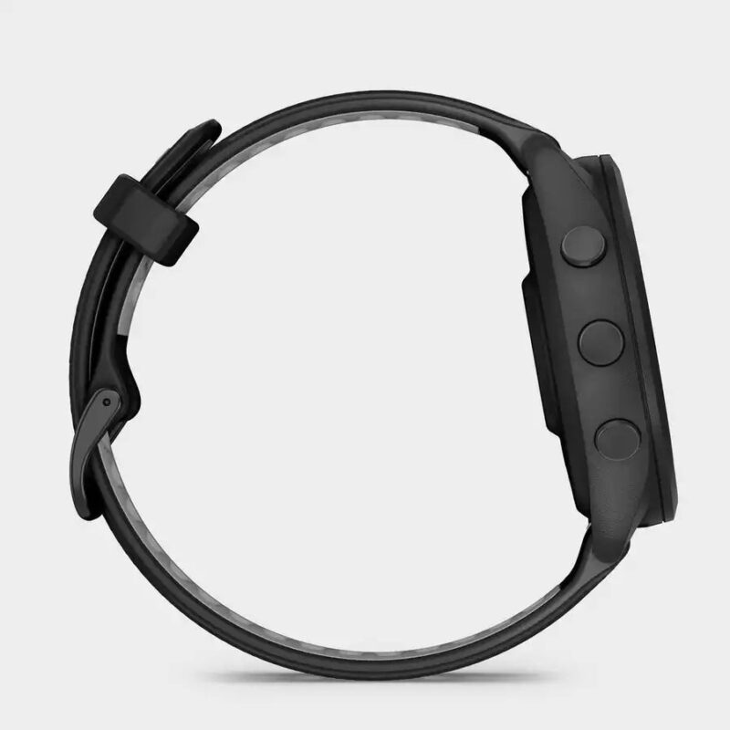 Garmin Forerunner 265 GPS Watch- Black/Powder Grey Silicone Band - Image 4