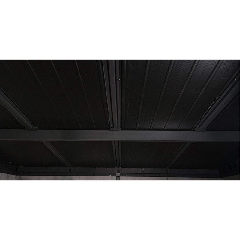 Keter Artisan 7x11 Pent Plastic Shed with Floor and Window – Grey - Image 5