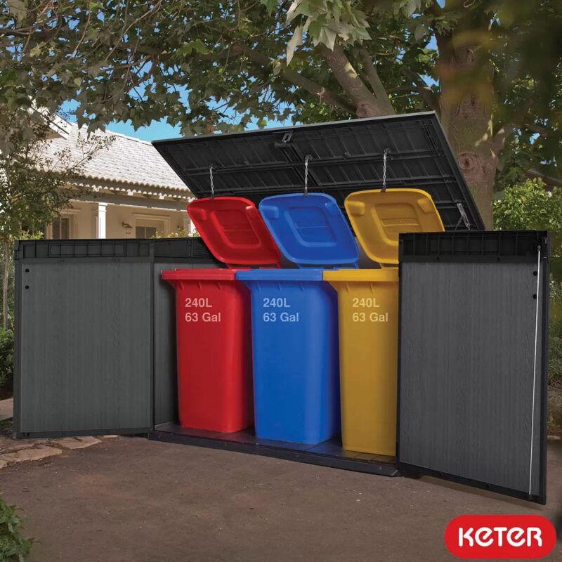 Keter Cortina Mega Store 6ft (2020L) – Dark Grey - Image 2