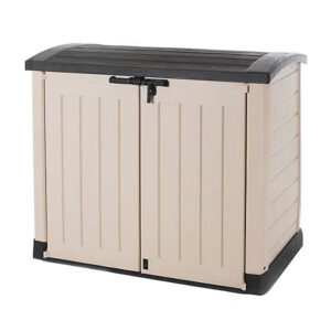 Keter Store-It-Out ARC 1200L Beige & Brown Garden Storage Box with Top & Front Access
