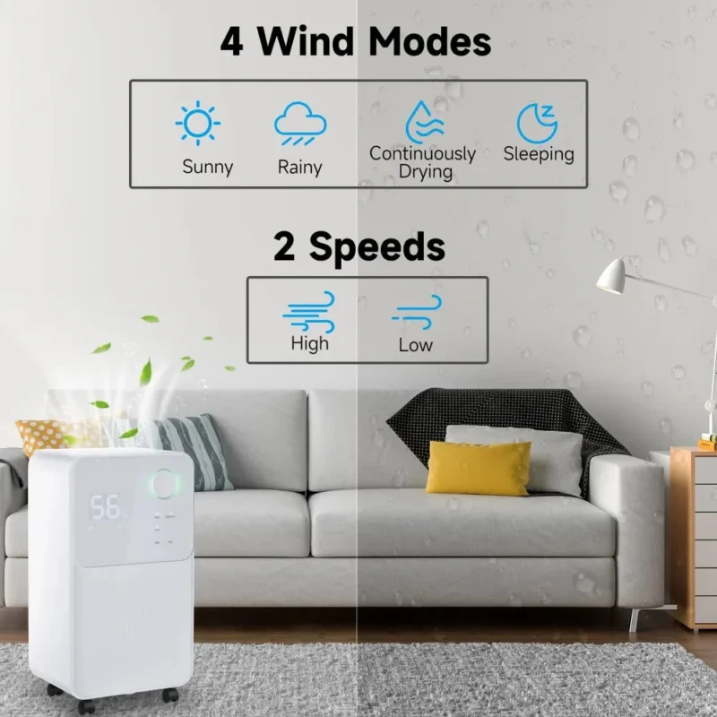 Dehumidifier – 16L/Day, 24H Timer | Fresh Home Moisture Removal - Image 2