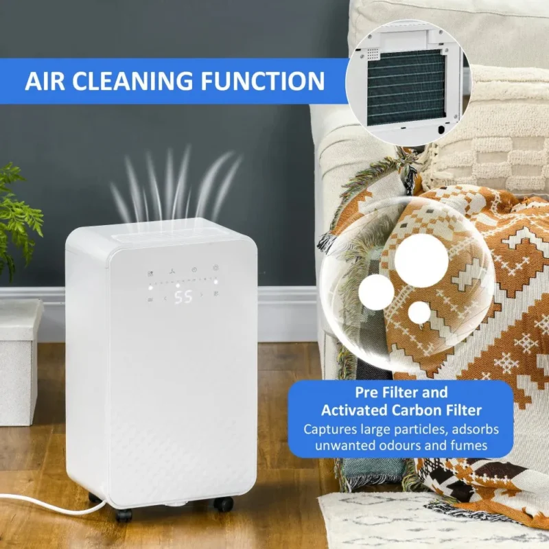 Dehumidifier – 10L/Day, 24H Timer | Purifies Air & Protects Home - Image 5