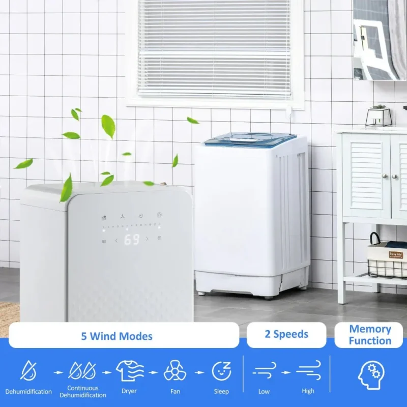 Dehumidifier – 12L/Day, 24H Timer | Dry Air & Purify - Image 3
