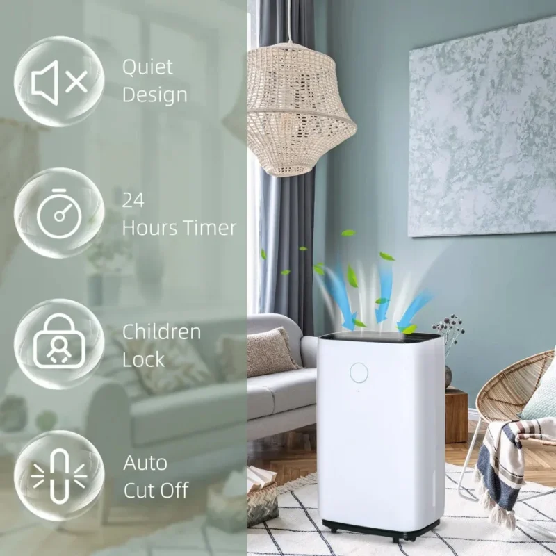 Dehumidifier – 16L/Day, 24H Timer | Keep Rooms Fresh - Image 4
