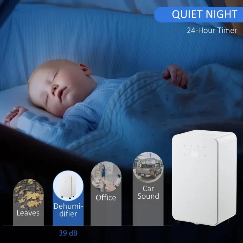 Dehumidifier – 12L/Day, 24H Timer | Dry Air & Purify - Image 9