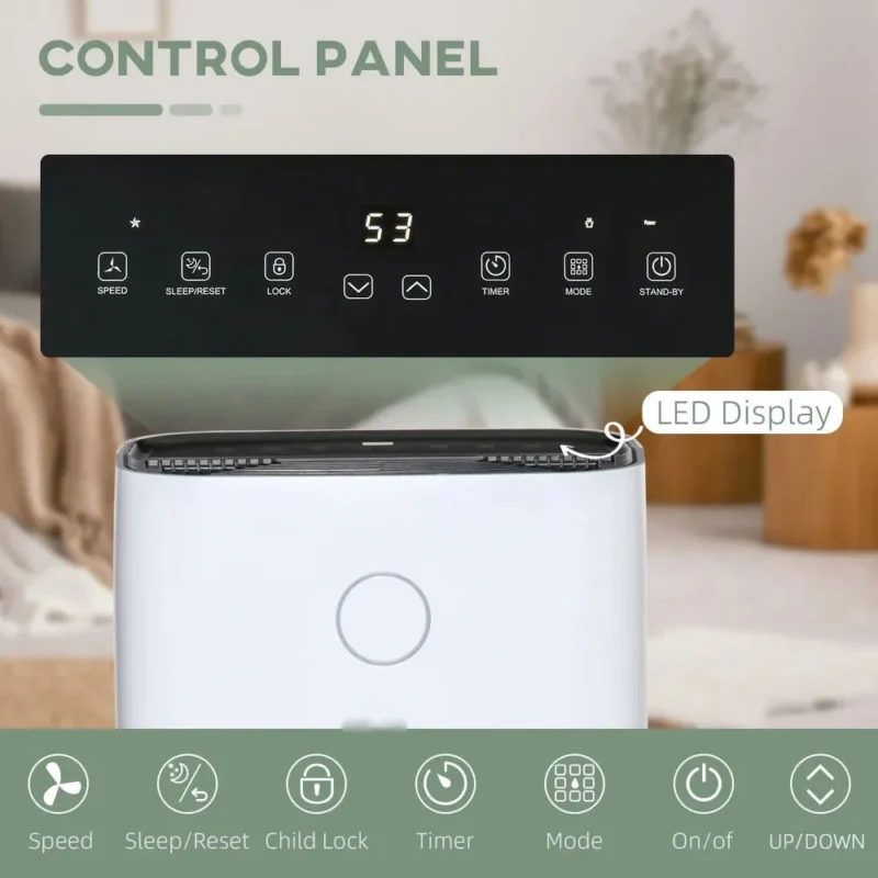 Dehumidifier – 16L/Day, 24H Timer | Keep Rooms Fresh - Image 5