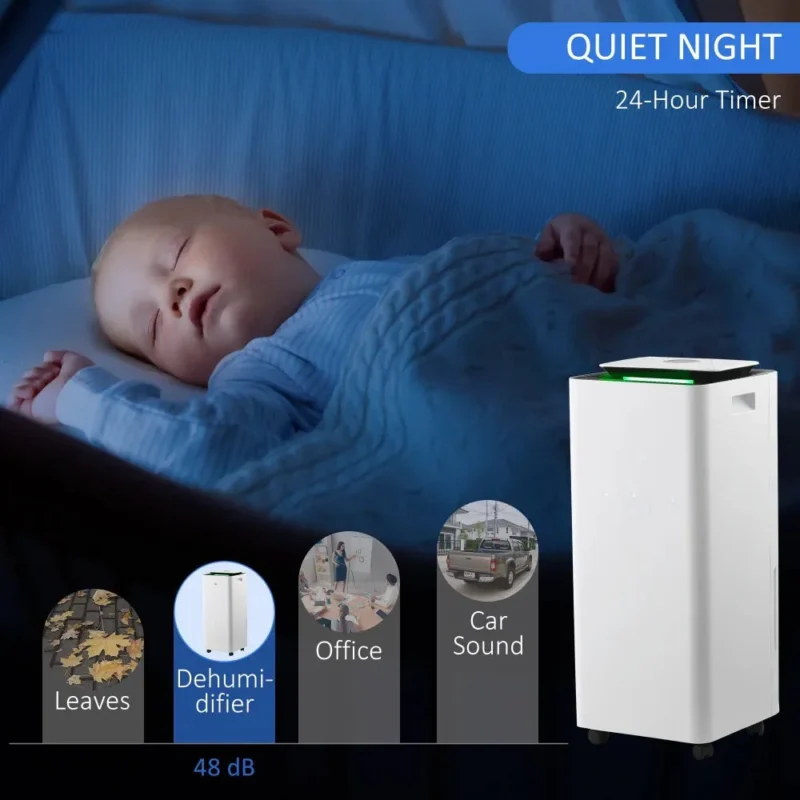 Dehumidifier – 16L/Day, 24H Timer | Dry Air & Purify Home - Image 12