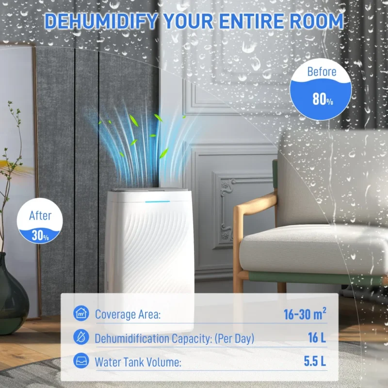 Dehumidifier – 16L/Days | Clean Air & Comfort - Image 4