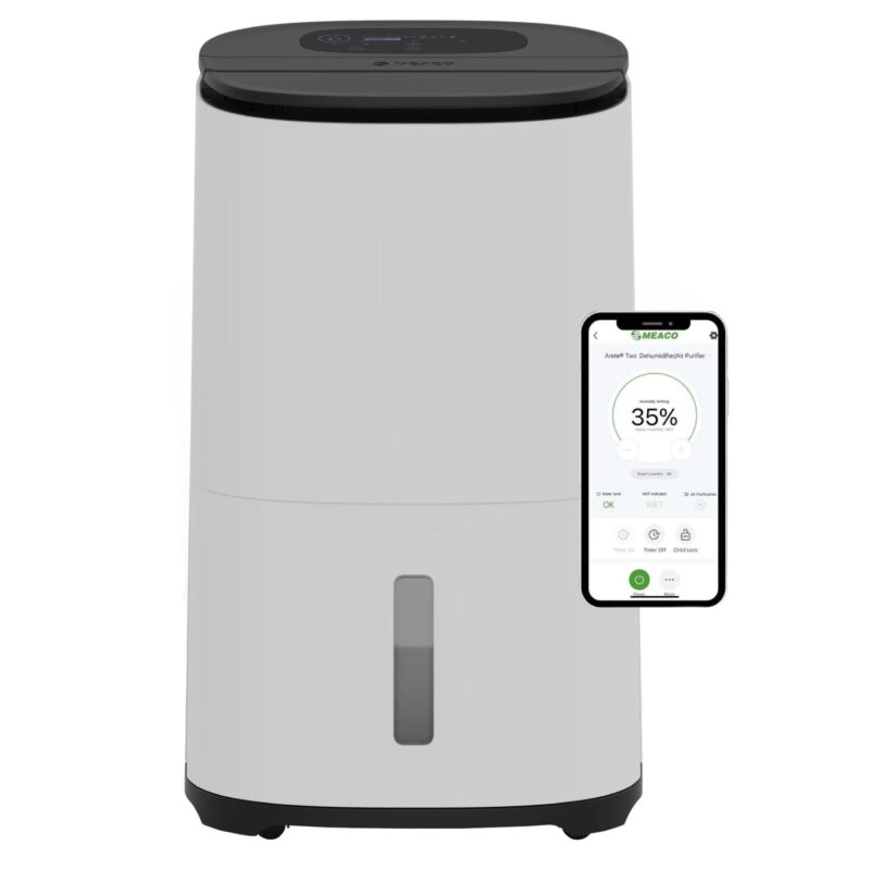 Meaco Arete Two 25L Smart Dehumidifier with Air Purifier Function