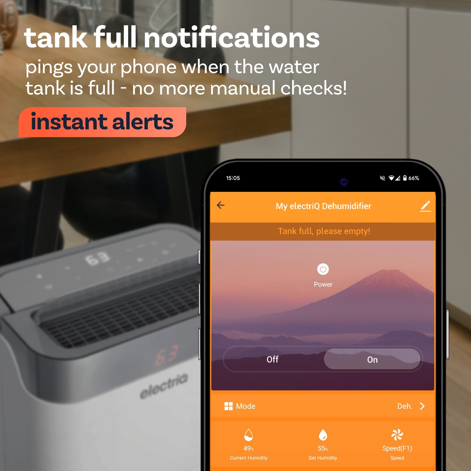 electriQ Platinum 25L Low-Energy Smart Laundry Dehumidifier - Image 8