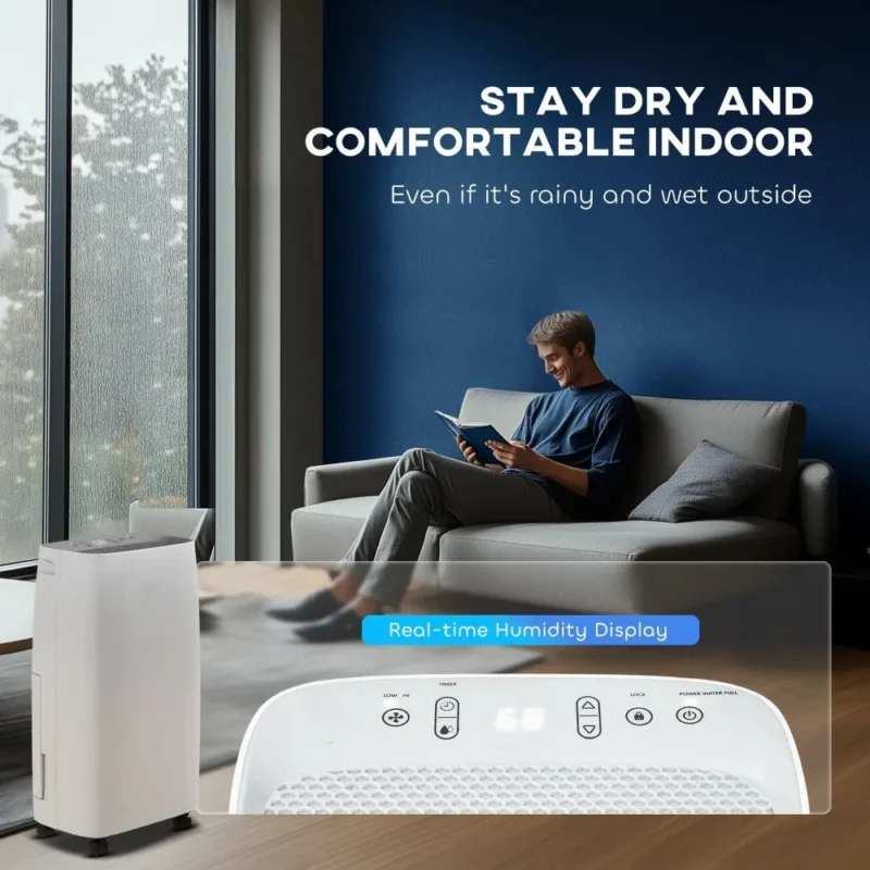 Dehumidifier – 12L/Day, 24H Timer | Control Home Damp - Image 9