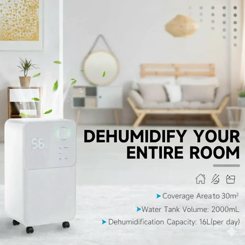 Dehumidifier – 16L/Day, 24H Timer | Fresh Home Moisture Removal - Image 10