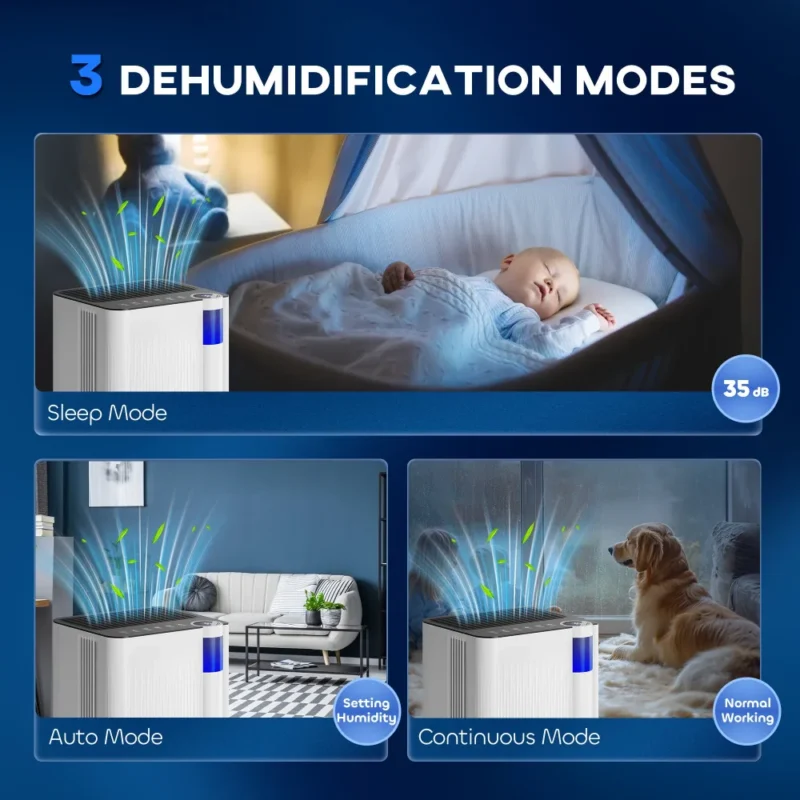 Dehumidifier – 12L, 2L Tank | Home Humidity Control - Image 8