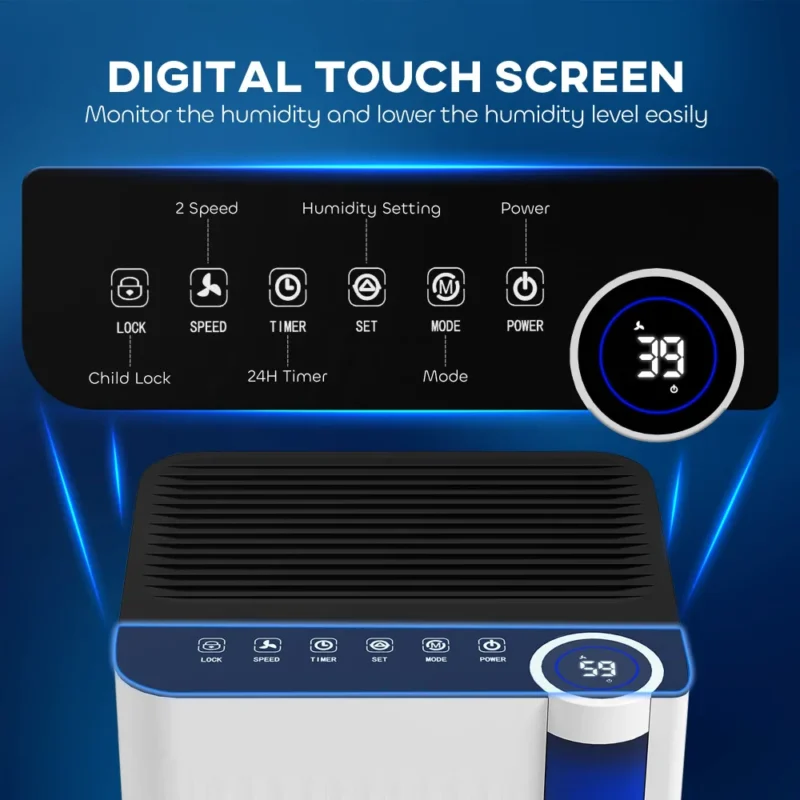 Dehumidifier – 12L, 2L Tank | Home Humidity Control - Image 9