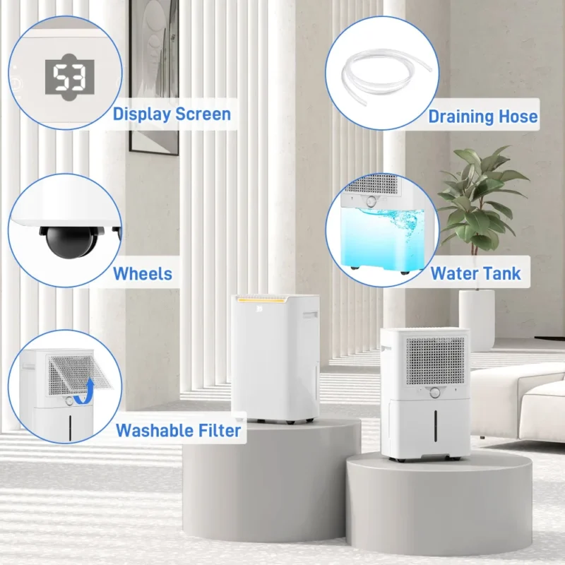 Dehumidifier – 20L/Day, 24H Timer | Dry Clothes & Homes - Image 9