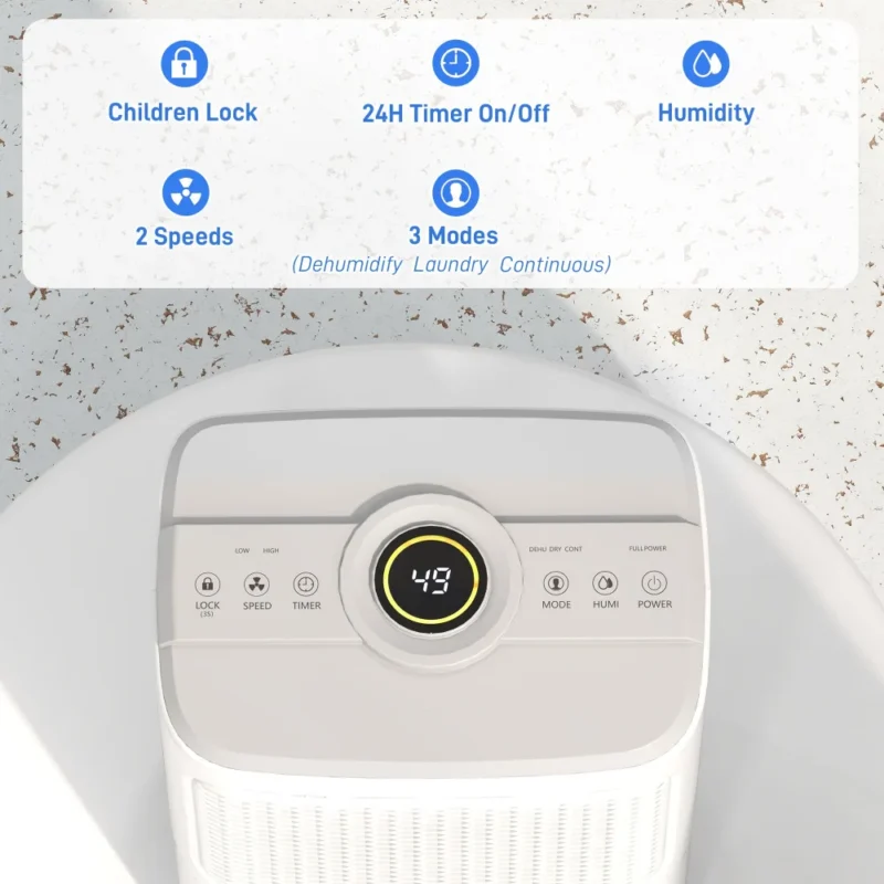 Dehumidifier –12L/Day | Clean Air Home - Image 10