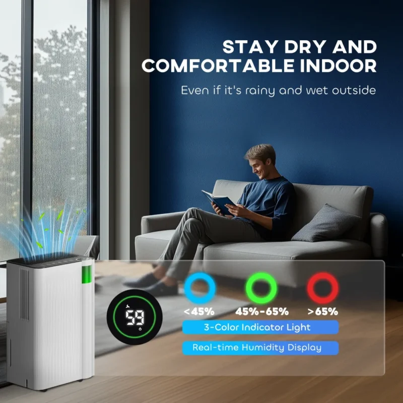 Dehumidifier – 12L, 2L Tank | Home Humidity Control - Image 5