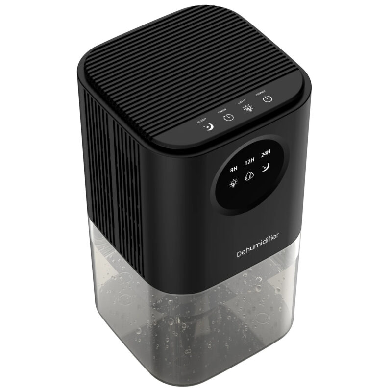 Portable 1700ml Dehumidifier with LED Display and Timer - Image 2