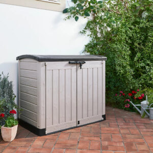 Keter Store-It-Out ARC 1200L Beige & Brown Outdoor Garden Storage Box