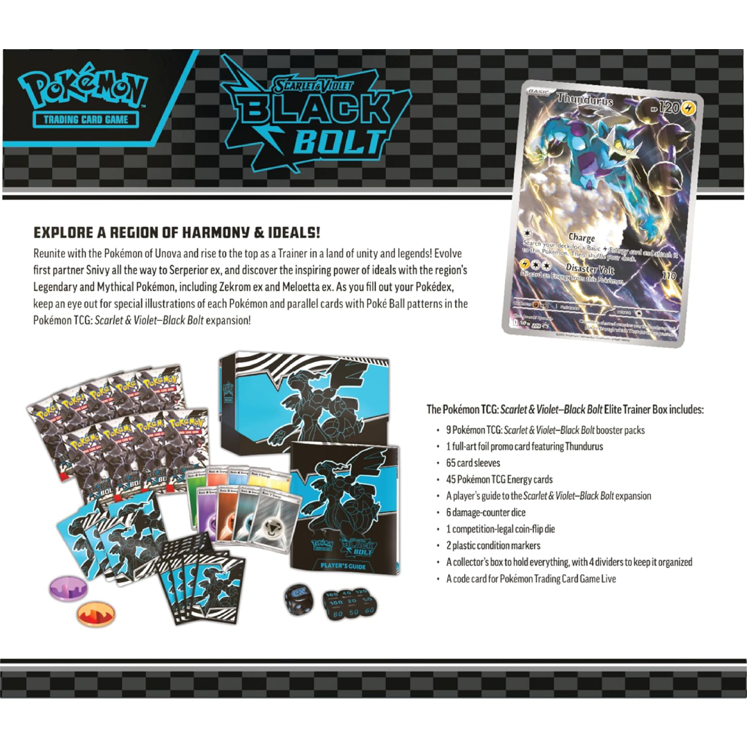 Pokemon TCG: Scarlet & Violet—Black Bolt Elite Trainer Box – Zekrom - Image 2