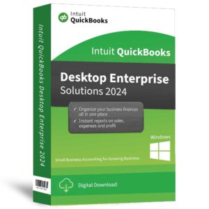 QuickBooks Desktop Enterprise Solutions 2024 for Windows PC | Perpetual License | 1 User | No-Subscription