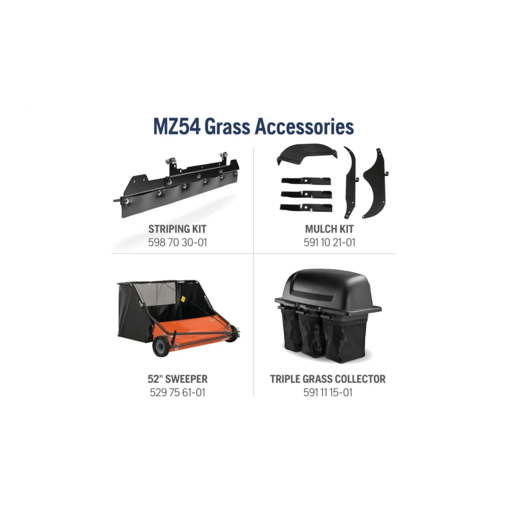Husqvarna MZ54 Zero-Turn Mower 24 HP Kawasaki 54'' Clear Cut 3 Blade ZT3100 - Image 5
