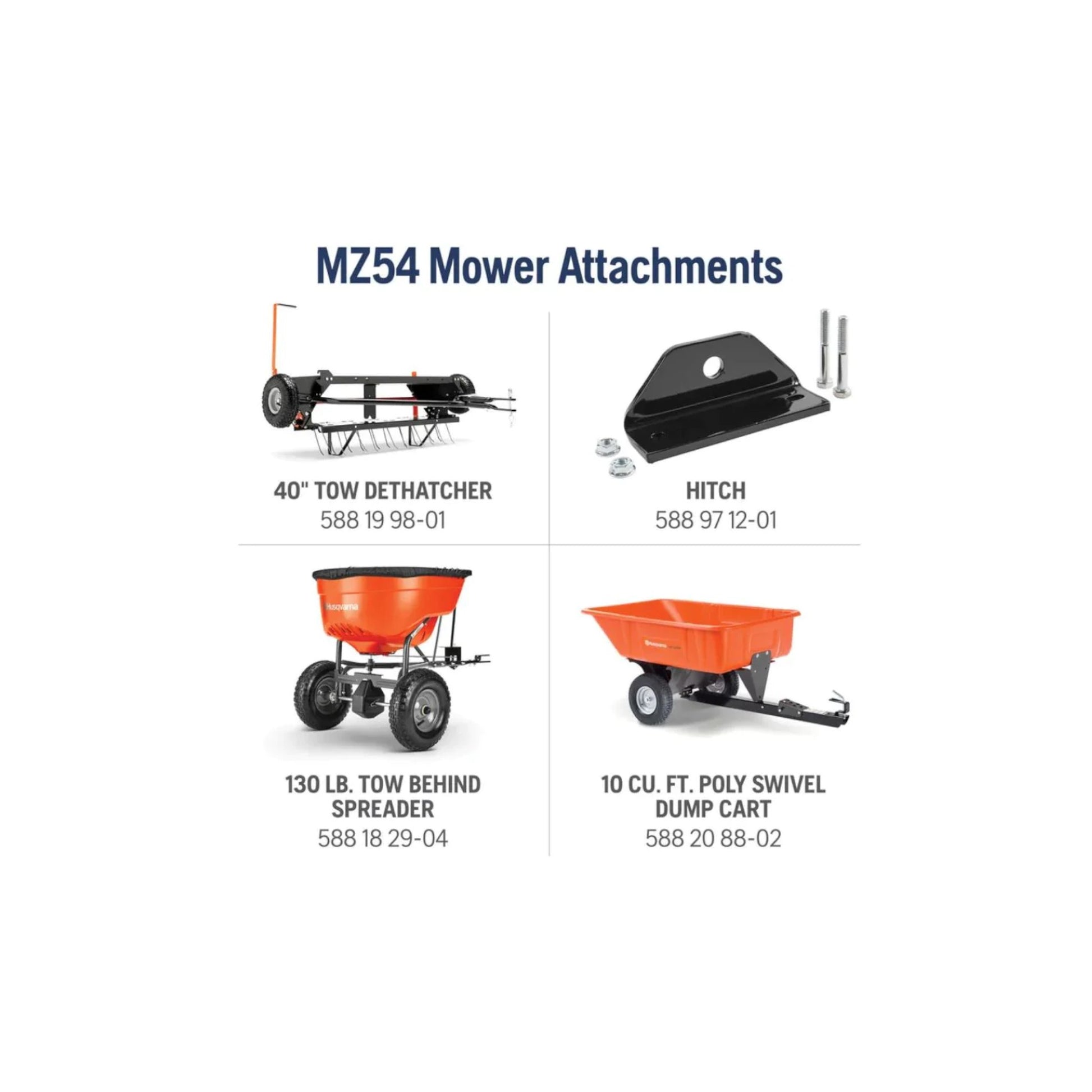 Husqvarna MZ54 Zero-Turn Mower 24 HP Kawasaki 54'' Clear Cut 3 Blade ZT3100 - Image 6