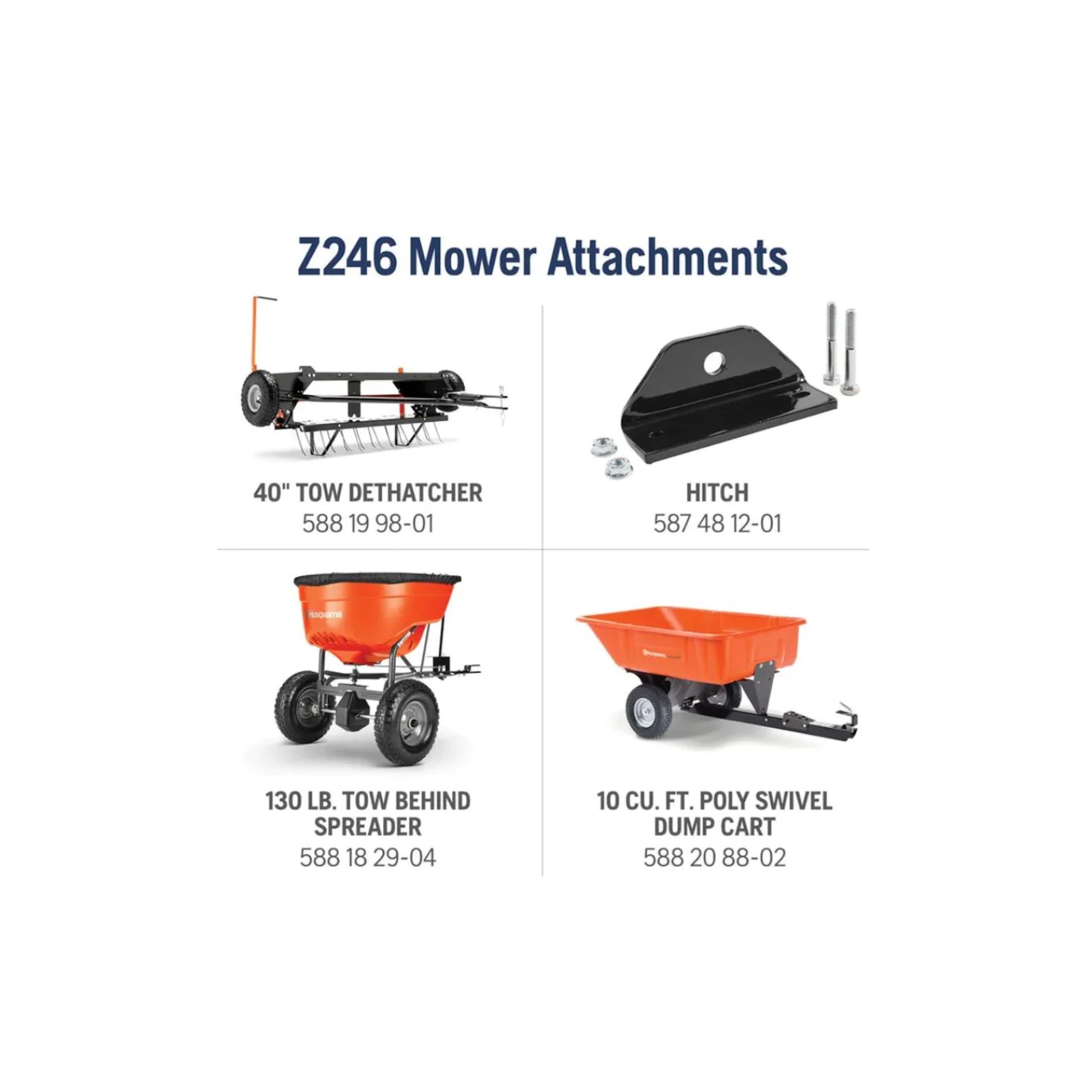 Husqvarna Z246DTC Zero-Turn 21 HP Mower Briggs and Stratton 46'' Stamped Deck - Image 10