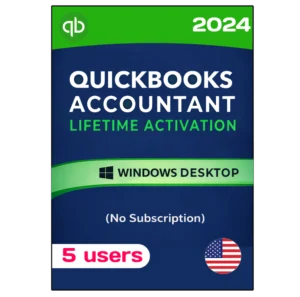 QuickBooks Desktop Accountant 2024 No Subscription Lifetime (5-Users) | Windows