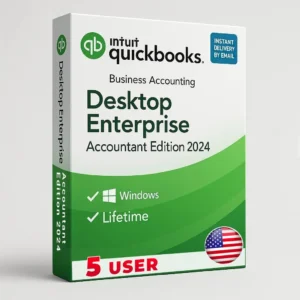 QuickBooks Desktop Enterprise 2024 – Lifetime License Key – USA Version (5 User)