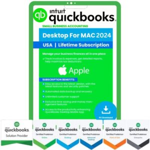 QuickBooks Desktop MAC Plus 2024 Lifetime License | 1 User | No-Subscription