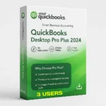 QuickBooks Desktop Pro Plus 2024 - 3 Users License Key - USA Version - Windows