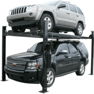 Atlas Automotive Equipment Atlas Equipment Garage PRO8000EXT Extra Tall Portable Hobbyist 8 000 Lb. Capacity 4-Post Lift