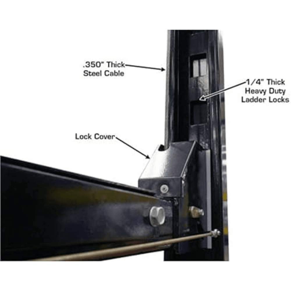 Atlas Automotive Equipment Atlas Equipment Garage PRO8000EXT Extra Tall Portable Hobbyist 8 000 Lb. Capacity 4-Post Lift - Image 5