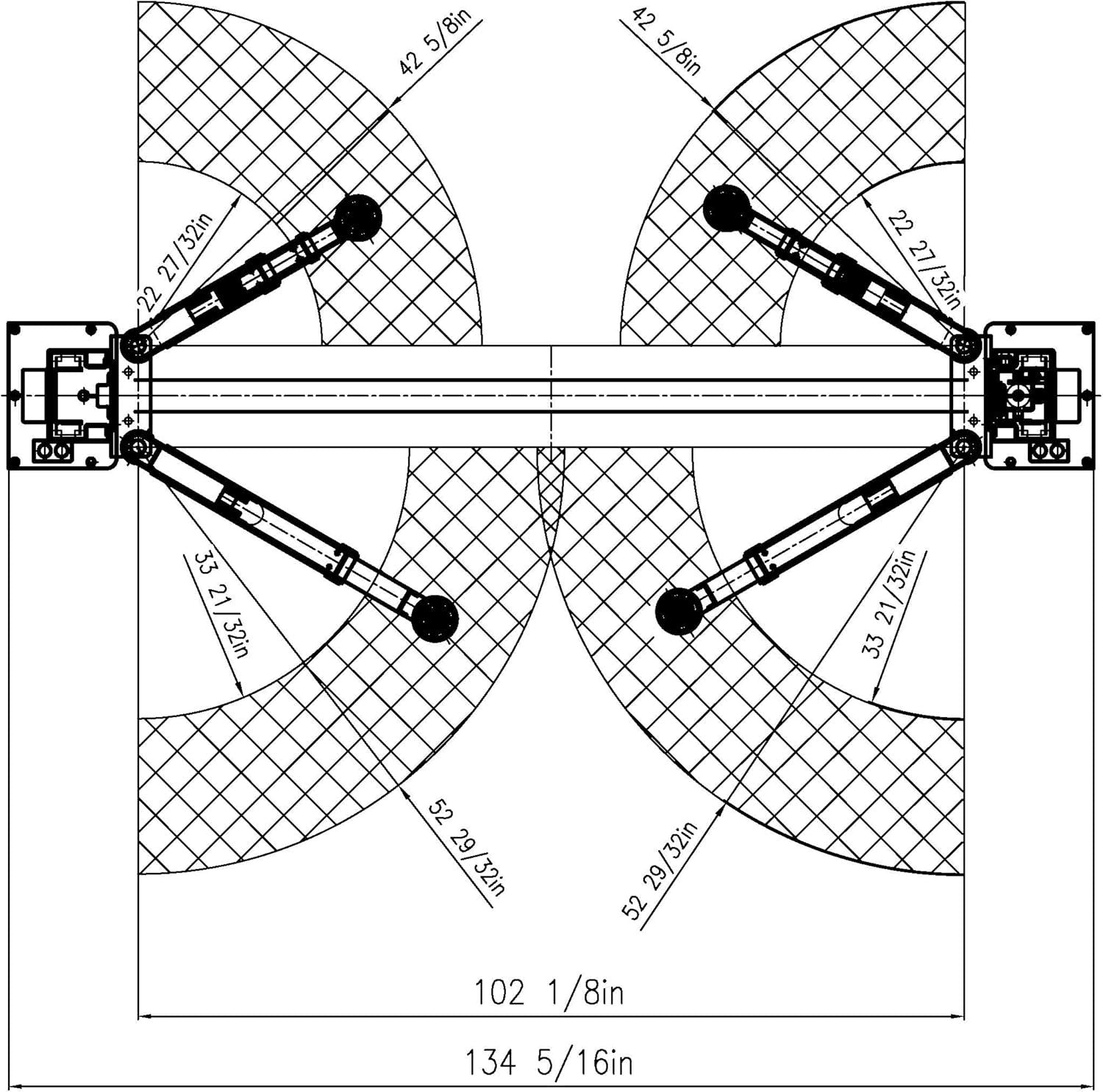 APlusLift HW-10KOH-A 10000LB Two Post Overhead Clear Floor Car Lift/Industry Leading 3 Year Warranty - Image 5