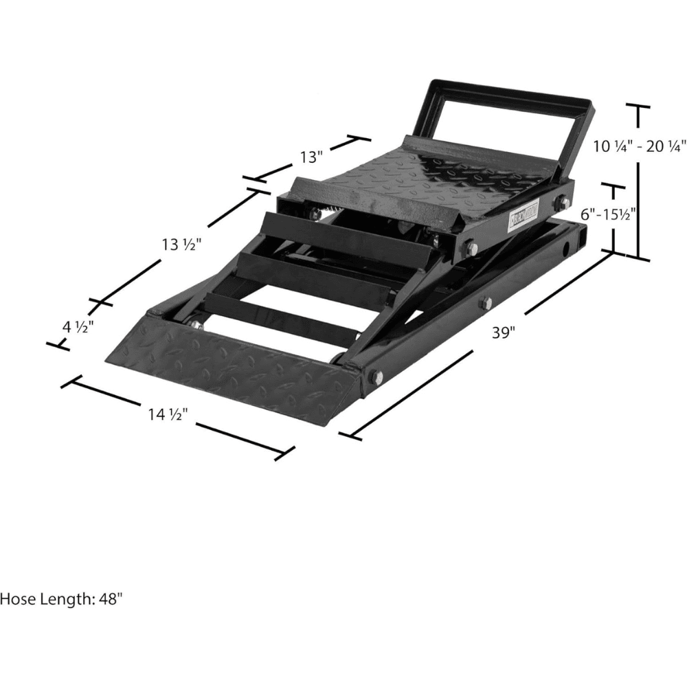 Black Widow Hydraulic Underbody Access Car Lift with Ramp – 3,000 LB. Capacity per Pair - Image 8