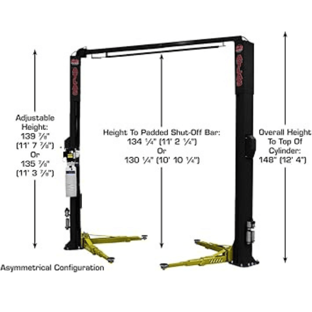 Platinum 10000 LB Certified 2-Post Lift – Atlas PVL-10 - Image 5