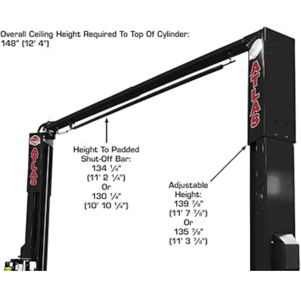 Platinum 10000 LB Certified 2-Post Lift – Atlas PVL-10 - Image 6
