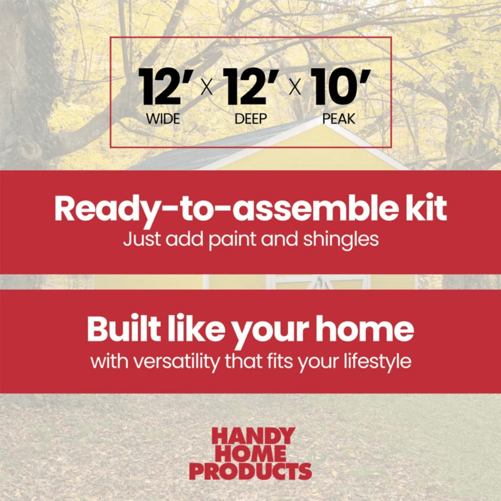 Astoria 12 ft. x 12 ft. Outdoor Wood Storage Shed - Image 8