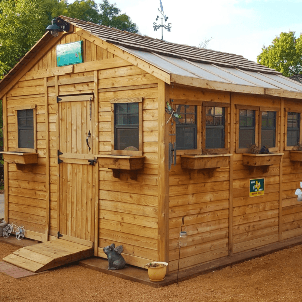 Cedar Sunshed Garden Shed | 12×12 - Image 2