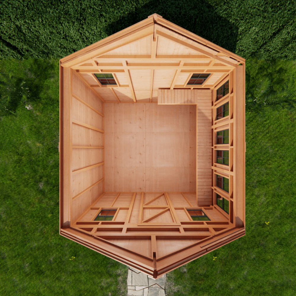 Cedar Sunshed Garden Shed | 12×12 - Image 4