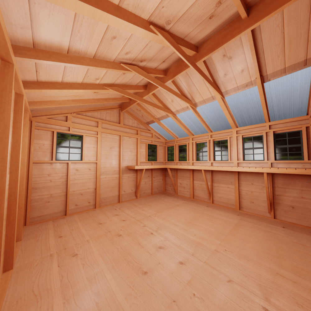 Cedar Sunshed Garden Shed | 12×12 - Image 6