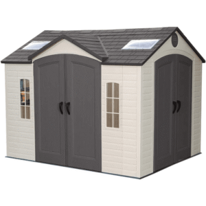 Lifetime 10 Ft. x 8 Ft. High-Density Polyethylene (Plastic) Outdoor Storage Shed with Steel-Reinforced Construction