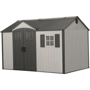 Lifetime 12.5 Ft. x 8 Ft. High-Density Polyethylene (Plastic) Outdoor Storage Shed with Steel-Reinforced Construction