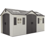 Lifetime 15 Ft. x 8 Ft. High-Density Polyethylene (Plastic) Outdoor Storage Shed with Steel-Reinforced Construction